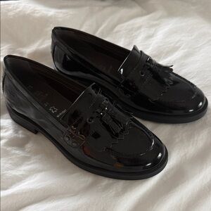 Geox Jr Agata Black Patent Leather Loafers